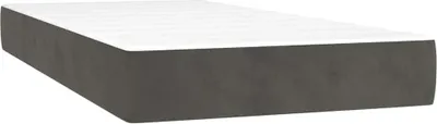 Image de Matelas à poches, Gris foncé, 100X210X20 Cm, velours Lumarko !