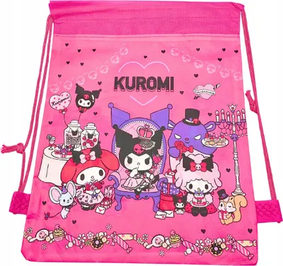 Image de Sac de sport Kuromi Anime pour enfants - Sport et quotidien