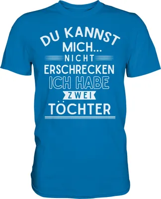 Produktbild von Vater von zwei Töchtern T-Shirt – Royal Blue / 3XL