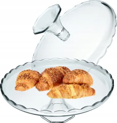 Produktbild von KADAX Kuchenständer aus Glas, Tortenständer mit Fuß, runde Tortenplatte