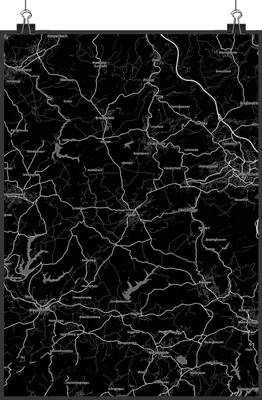 Produktbild von Mr. & Mrs. Panda Bild Halver DIN A3 - Geschenk, Stadt Dorf Karte Landkarte Map Stadtplan, wanddeko, Wandbild, Plakat, wandkunst, Kunstdruck
