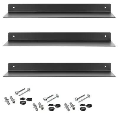 Produktbild von SOTECH Wandregal HOVER 350 x 130 x 30 mm schwarz (3 Stück)