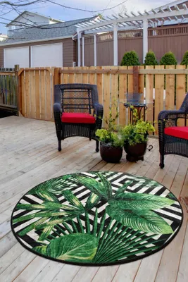 Produktbild von Conceptum Hypnose, Tropic- Tropic CHL, Bunt, Kurzflorteppiche, 50% Samtgewebe / 50% Polyester