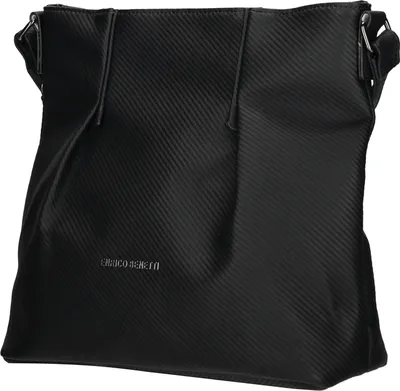 Produktbild von Große Damen Tasche Schultertasche Umhängetasche Crossover Bag Leder Optik Handtasche Schwarz
