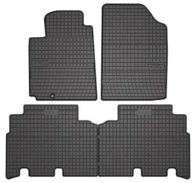 Zdjęcie produktu dla Dywaniki gumowe do Toyota Yaris Verso 1999-2005 (minivan) – 4 szt., czarne, dopasowane – Wielganizator SolidPRO