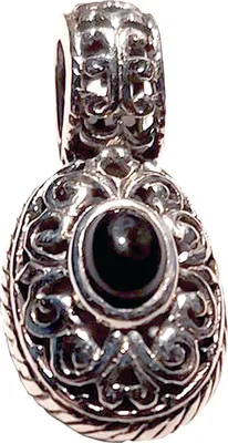 Produktbild von Damen Silber Anhänger mit Onyx aus 925 er Sterling