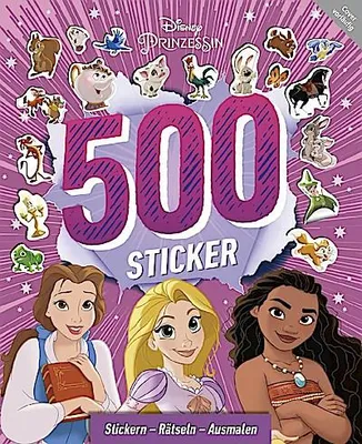 Immagine prodotto di Disney Prinzessin: 500 Sticker - Stickern - Rätseln - Ausmalen