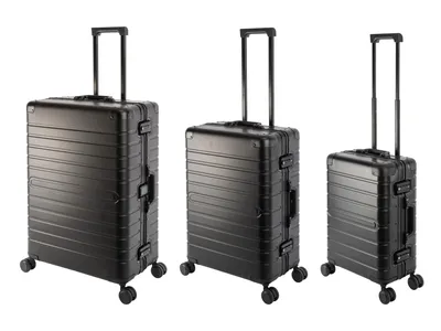 Produktbild von Travelhouse Oslo - 3er Reisekoffer Set SML - Aluminium Hartschale Schwarz