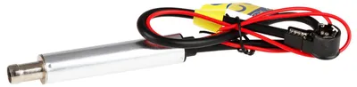 Obrázek produktu pro alca® anténní zesilovač ISO-Booster – s fantomovým napájením, ISO konektorem a zásuvkou, 12 V, AM/FM, 9cm zesilovač, 30cm kabel, černý