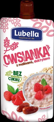 Zdjęcie produktu dla Lubella Owsianka z malinami i daktylami 100g