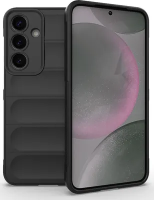 Produktbild von Mobigear Bumpy  Samsung Galaxy S25 Plus Hülle Flexibles TPU Backcover - Schwarz
