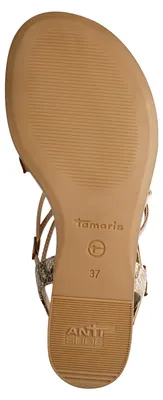 Produktbild von Tamaris Damen Sandale Riemchen Sandalette 1-28103-42, Größe:38 EU, Farbe:Beige