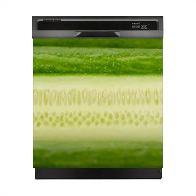Produktbild von Aufkleber sticker 60x60 cm Dekorative folie Spülmaschine - Gurke Gemüse
