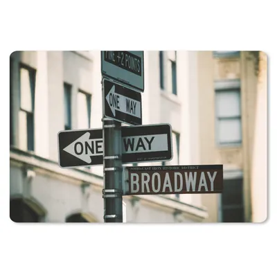 Produktbild von MuchoWow® Mauspad Mousepad New York - Manhattan - Broadway 27x18 cm - Mousepads - Maus Mat - Pad - Mausunterlage - Büroartikel - Desk Matten