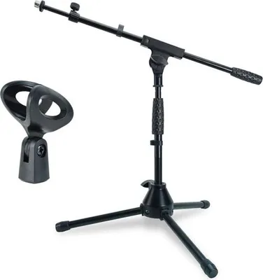 Obrázok produktu pre mikrofónový stojan keepdrum MS01T nízky stojan s mikrofónovou svorkou