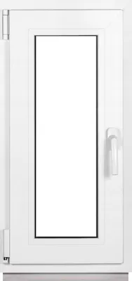 Produktbild von Framex Kellerfenster Fenster Kunststofffenster Weiß Breite x Höhe 40 x 85 cm (400 x 850 mm) 2fach (32 mm) Dreh Kipp DIN Links - Premium