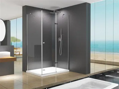 Immagine prodotto di Glaswerk Westfalen - Cabina doccia angolare in vetro, dimensioni 90x75x195 cm, completa di accessori