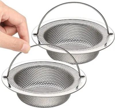 Productafbeelding van Famanu keukensieve met inklapbare handgreep - 2 stuks - 7,5 cm
