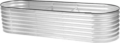 Image de Jardiniere Strend Pro Garden, surelevee, galvanisee, 60x200x45 cm