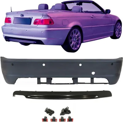 Produktbild von Stoßstange hinten PDC paßt für BMW E46 99-07 Coupe Cabrio Sport Look nicht M