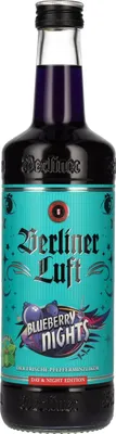 Produktbild von Berliner Luft BLUEBERRY NIGHT Der Frische Pfefferminzlikör 18% Vol. 0,7l