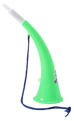 Image de Dětský roh VUVUZELA - trubka  na fandění  POWERFUL Zelený