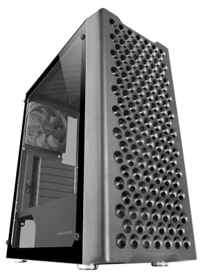 Produktbild von Mars Gaming MC-iPRO, Midi Tower, PC, Schwarz, ATX, micro ATX, Mini-ITX, Gaming, 16,3 cm