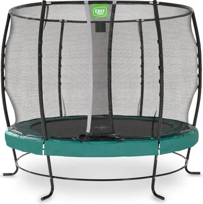 Image de EXIT Lotus Premium Trampoline ø305cm – Sur pieds – Rond – Trampoline de Jardin – Vert
