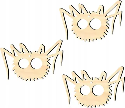 Immagine prodotto di Ciondolo decorativo in legno HALLOWEEN H12 3 pezzi.