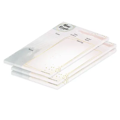 Produktbild von PRICARO Rezeptblock "Golden Dots", A4, 25 Blatt, 3 Stück