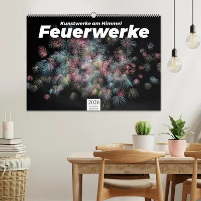 Produktbild von Feuerwerke - Kunstwerke am Himmel (Wandkalender 2026 DIN A2 quer), CALVENDO Monatskalender