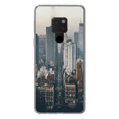 Produktbild von MuchoWow® Handyhülle Schutzhülle Hülle für Huawei P40 Lite Skyline von New York Silikon Softcase Handy Hülle - Handy