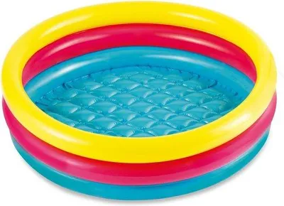 Produktbild von Spielpool – Kinderpool – Kinder Schwimmbecken – Spielpool für Kinder – Kleinkind-Pool – Spiel Schwimmbecken – Aufblasbarer Pool - 86 x 25 cm - Kinderbad für Kleinkinder - Rund