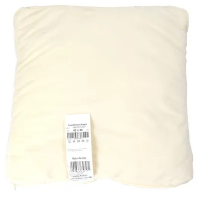 Produktbild von 40 x 40 cm Faserbällchen Kissen Sofa/Couchkissen  Germany Creme