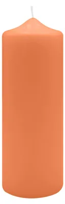 Produktbild von Spitzkopf Stumpen Kerzen Mango Orange 20 x Ø 7 cm, 6 Stück