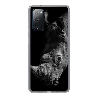 Produktbild von MuchoWow® Handyhülle Schutzhülle Hülle für Samsung Galaxy S20 FE Nashorn - Wildtier - Porträt Silikon Softcase Handy Hülle - Abdeckung