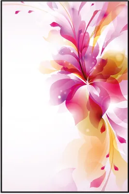 Produktbild von Wallario Wandbild Pinkes Blumenbuket, Größe: 61 x 91,50 cm, Poster mit schwarzem Aluminiumrahmen