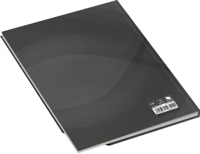 Produktbild von Notizbuch A5 notes carbon black liniert 96 Blatt Packung mit 4 Stück