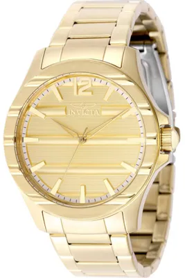 Produktbild von Invicta Speedway 50330 Herrenuhr - Quarzwerk - Edelstahl mit goldenem Zifferblatt - 43 mm