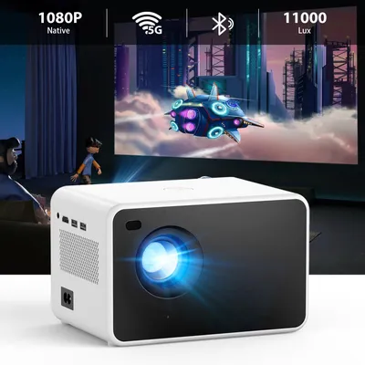 Produktbild von Native 1080P Full HD Beamer Geräuscharmes und tragbares Bluetooth