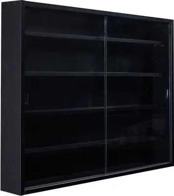 Zdjęcie produktu dla Blacklava witryna witryna, 2 drzwi przesuwne czarne.