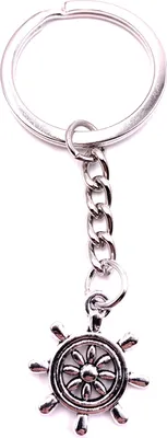 Immagine prodotto di Onwomania Portachiavi Portachiavi Argento Metallo Volante Marinaio Spedizione Mare