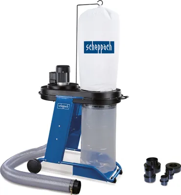 Produktbild von Scheppach Absauganlage HD12 Absaugung | 550W, Luftleistung 1150m³/h, Füllmenge 75L, Schlauch- Ø/-länge 100mm/2300mm, Fahrvorrichtung | mit Adapterset
