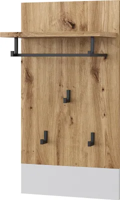 Obrázek produktu pro Nástěnný věšák Vicco Selena Bílá/Artisan 44 x 83 cm, Model 50046