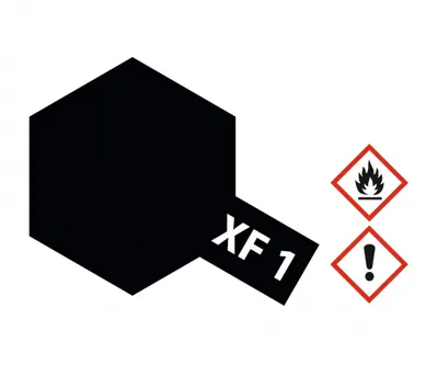 Produktbild von Tamiya Farbe XF-1 Schwarz matt 10ml