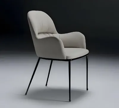 Produktbild von Esszimmerstuhl Stuhl Küchenstuhl Lehnstuhl Holz Stoff Modern Beige