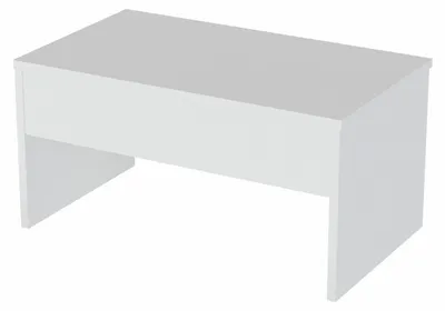 Produktbild von Couchtisch mit Stauraum aus Holz "Akilli" – 90 x 52 x 45 cm – Weiß