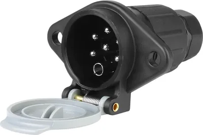 Zdjęcie produktu dla Gniazdo przyczepy 7 PIN, 24V, typ S, plastikowe