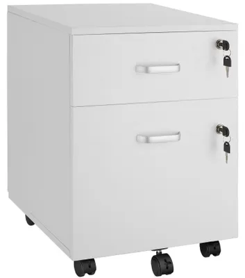 Produktbild von tectake® Rollcontainer Vagur mit 2 Schubladen für Dokumente im A4 Format 40 x 44 x 54,5 cm