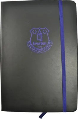 Obrázek produktu pro Everton FC - Zápisník "Premium", Crest, A5 BS4541 (jedna velikost) (černá/modrá)